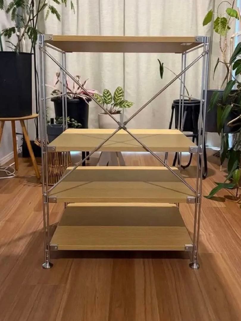 ユニットシェルフ 幅５８×奥行４１×高さ８３ｃｍ 無印良品 オーク