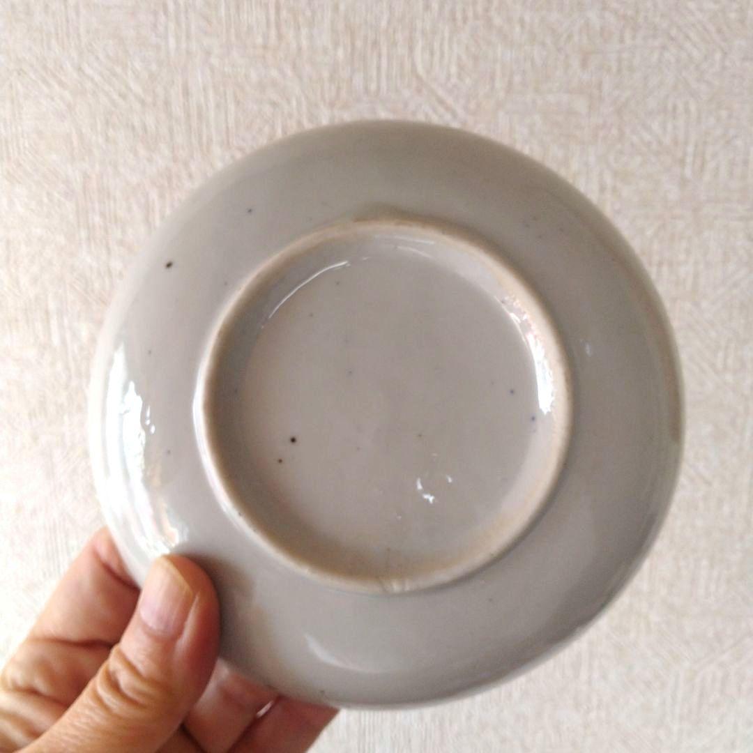 古伊万里明治印判動物図平皿ニワトリ山羊ラクダ