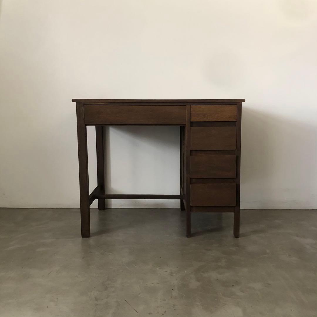 昭和　レトロ　アンティーク　ヴィンテージ　古家具　古道具　古民家　片袖机　勉強机