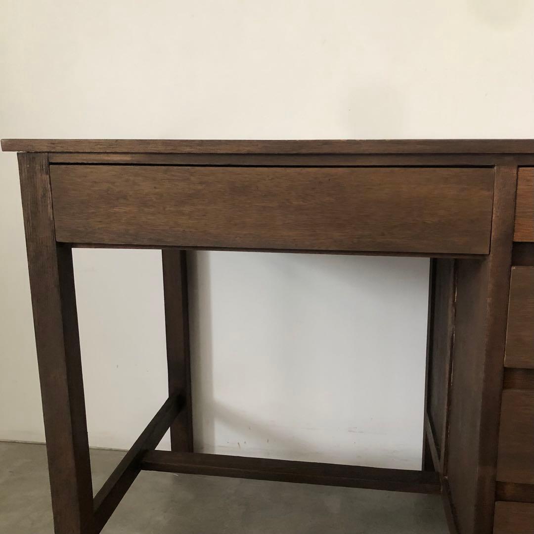 昭和　レトロ　アンティーク　ヴィンテージ　古家具　古道具　古民家　片袖机　勉強机