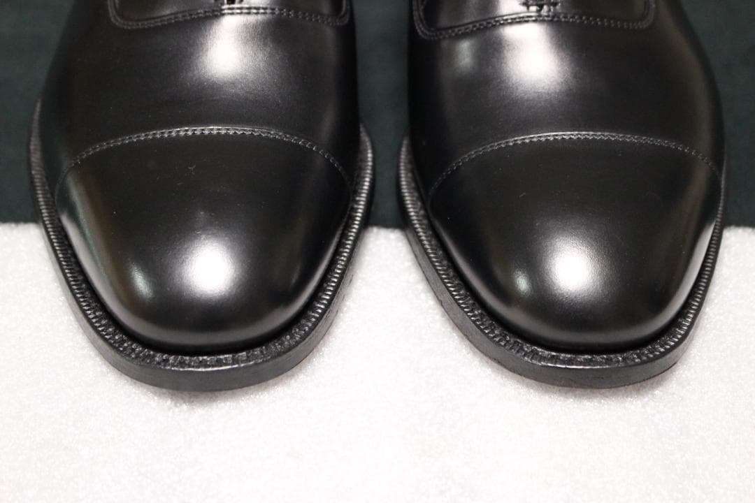 【新品】Church’s 73ラスト ストレートチップ 黒カーフ 革底 7.5F