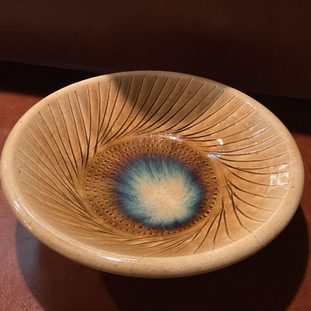 瀬戸本業窯 大皿 直径29.5cm程 陶器