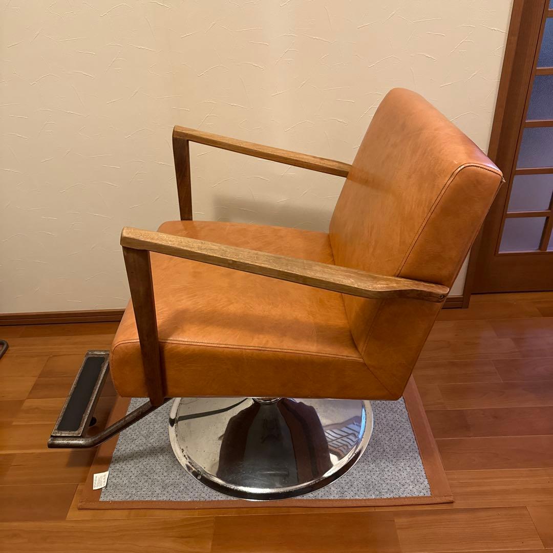 マテリ リベット（キャメル）丸ベース セット椅子