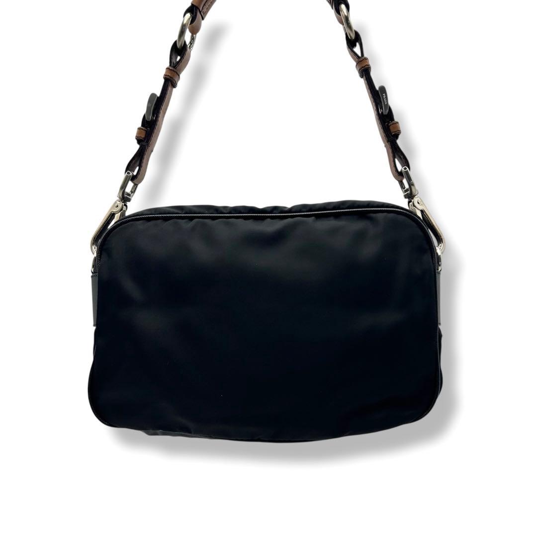 美品 PRADAプレート バッグ ナイロン archive BR2079 Y2K