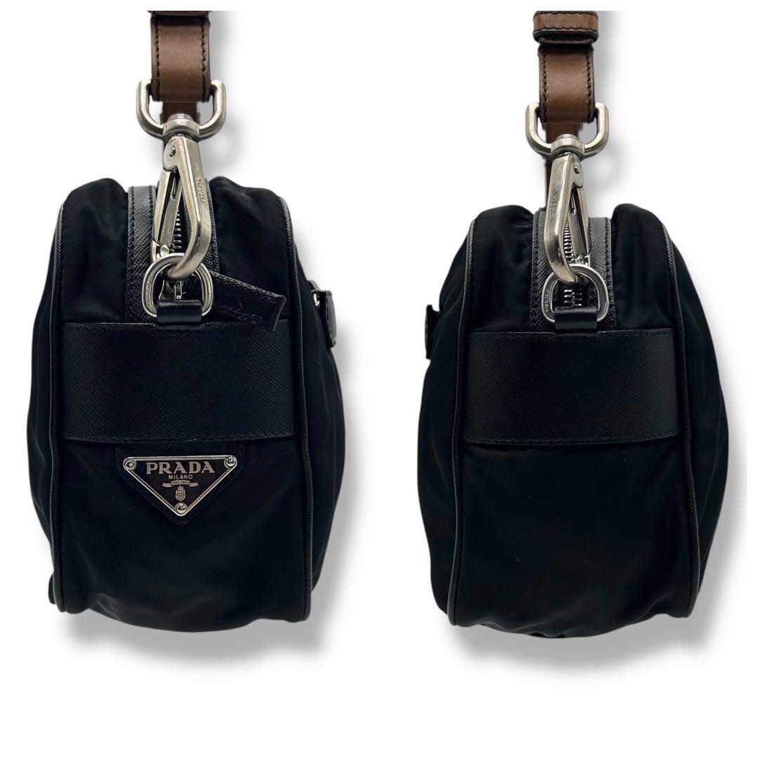 美品 PRADAプレート バッグ ナイロン archive BR2079 Y2K