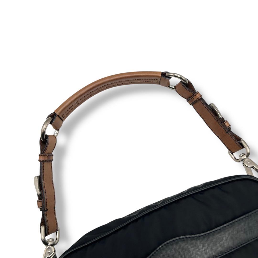 美品 PRADAプレート バッグ ナイロン archive BR2079 Y2K