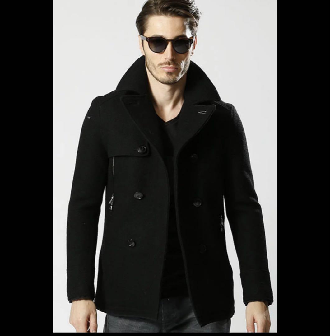 ダブルジェーケー　wjk ピーコート　ジャケット　Pコート　ウール　L