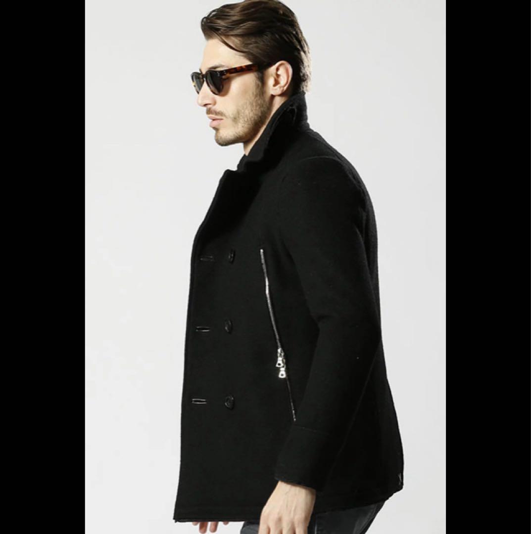 ダブルジェーケー　wjk ピーコート　ジャケット　Pコート　ウール　L