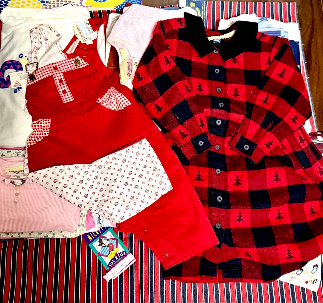 新品　海外ブランド女の子服（60〜130cm）40着　単価500円以下
