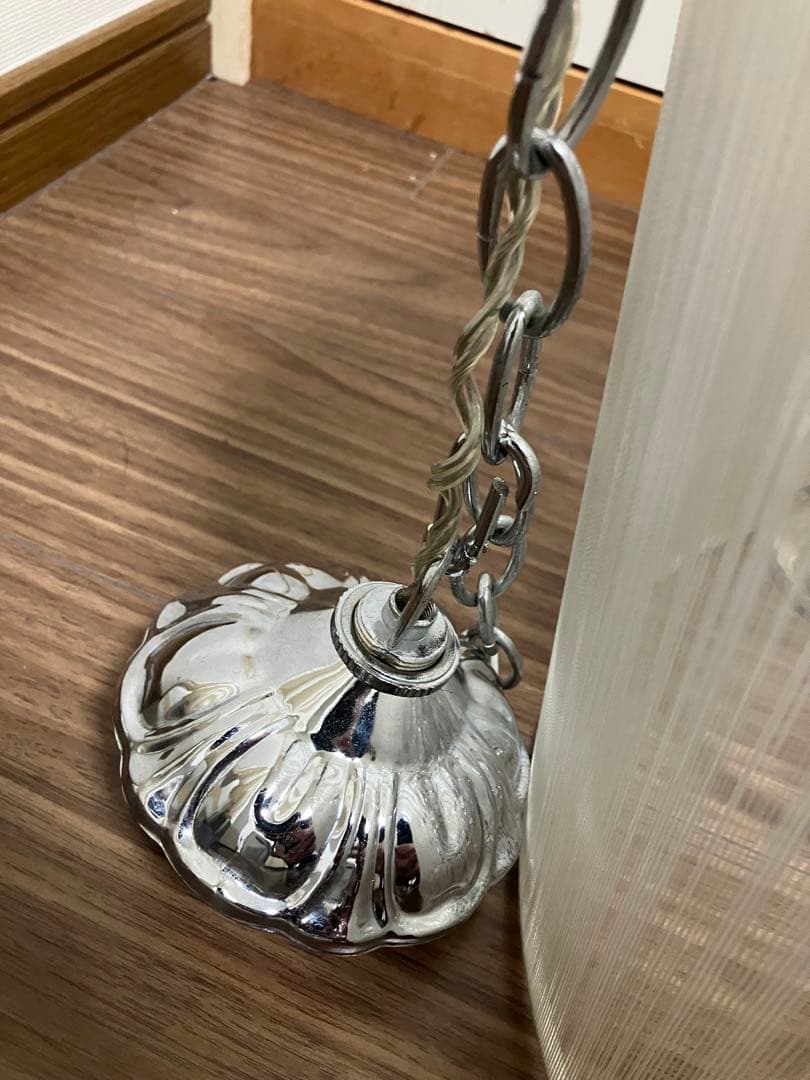 シェード シャンデリア 3灯 ホワイト 点灯動作確認済み