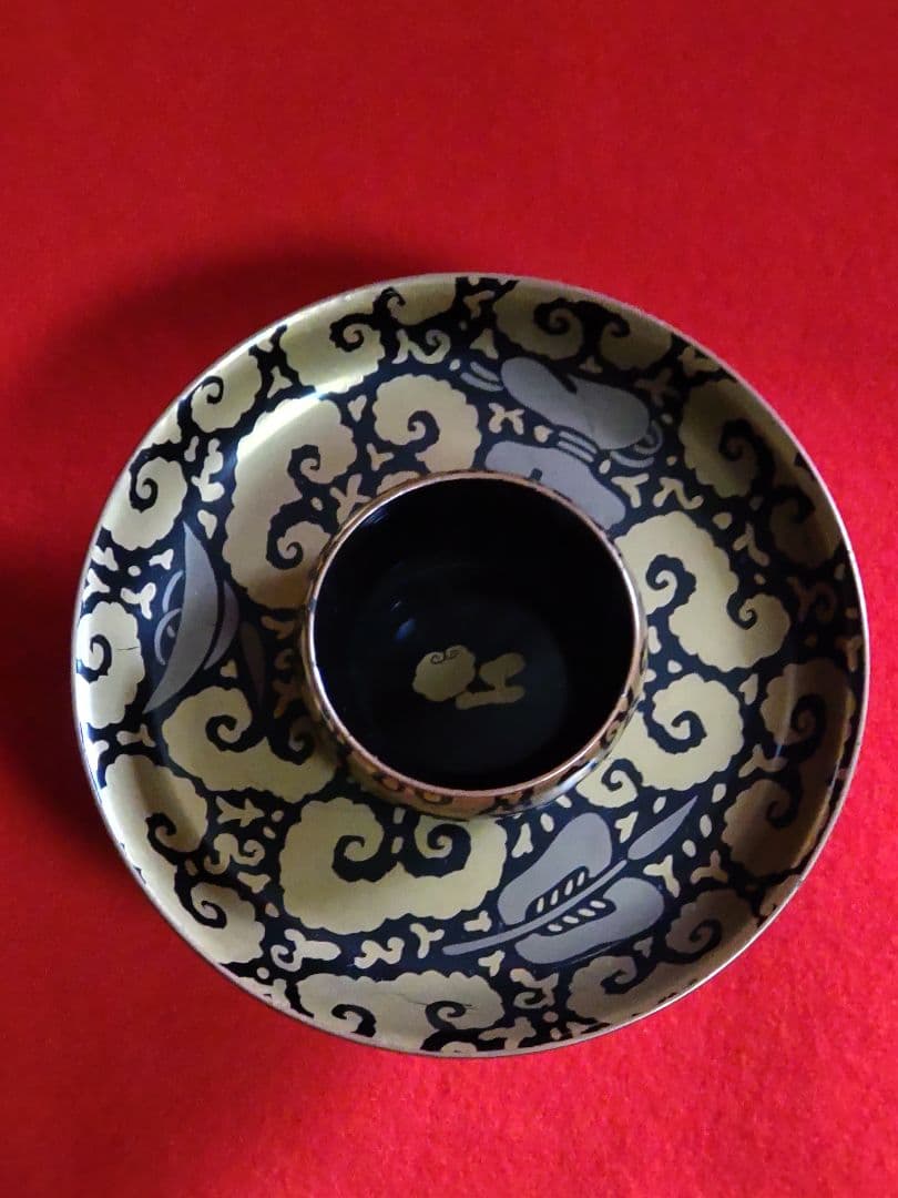 南宋鈞窯澱青釉紫紅窯変兎毫盞