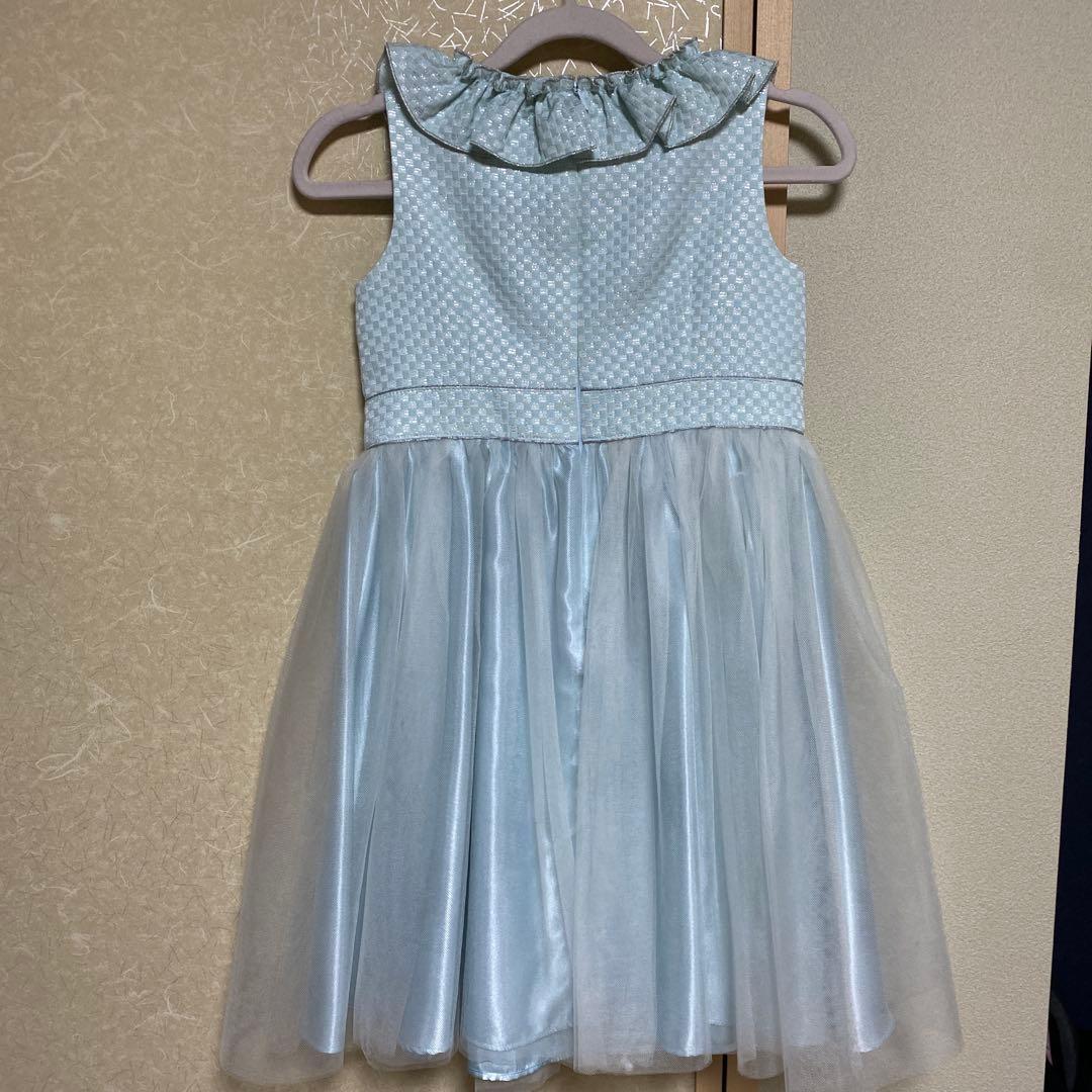 Tocca 水色 フリルドレス 120㎝