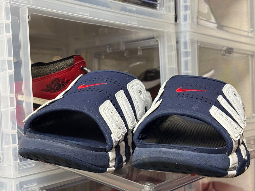 Nike AIR スライドサンダル ネイビー/ホワイト　fq8699 400