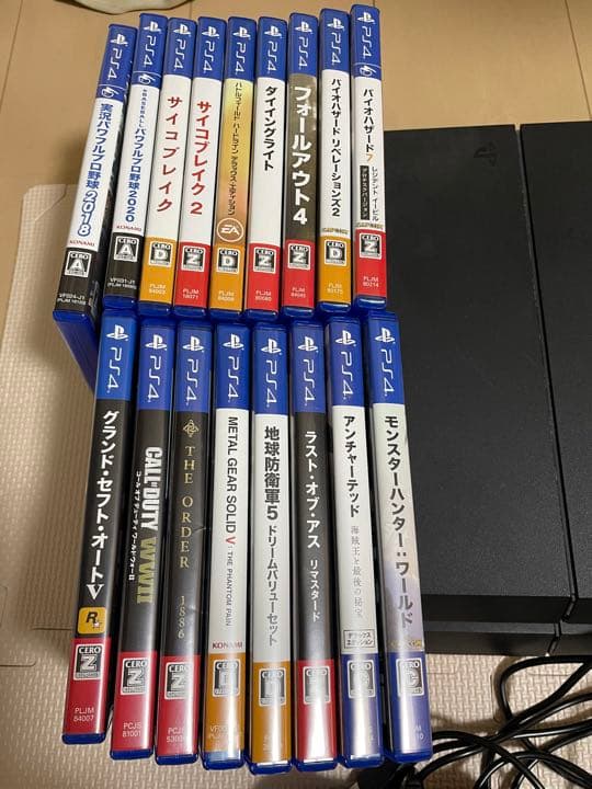 PS4  500GB &コントローラ2つ & ソフト17本