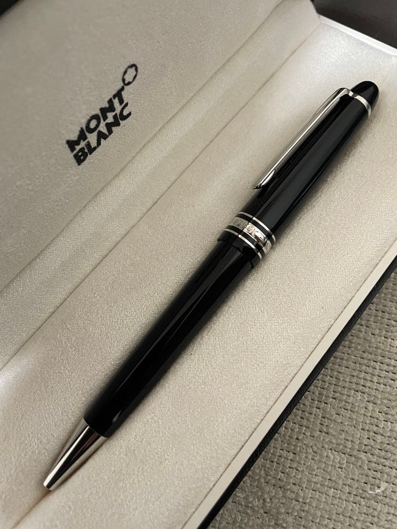 ◾️MONTBLANC モンブランミッドサイズ ボールペン ◾️プラチナ◾️化粧箱付