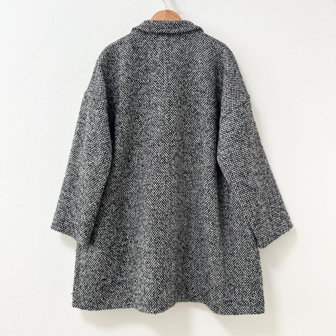 MACPHEE ブロークンツイード オーバーサイズドコート　34