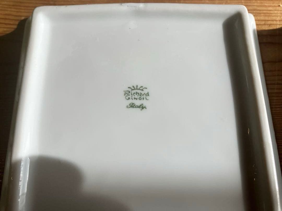 ジノリ　ミュージオホワイト　15スクエアプレート×3