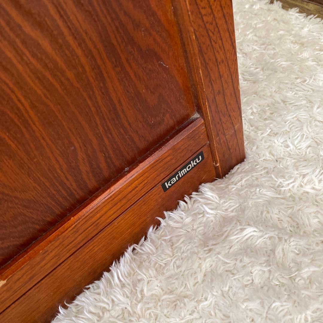 ◯ karimoku カリモク　飾り棚 茶箪笥 茶棚　昭和レトロ