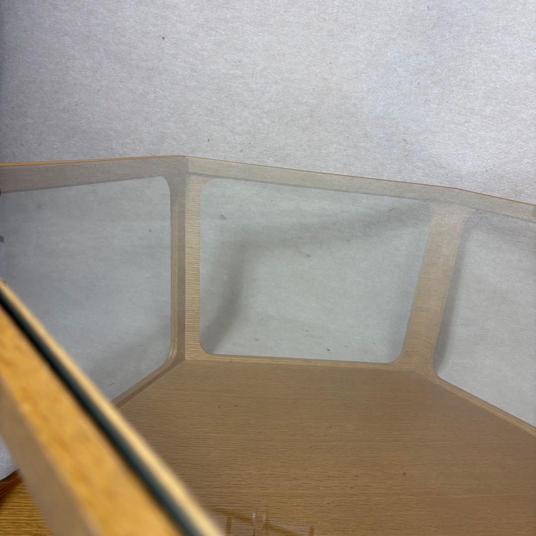 桜屋工業 CHERRY LT-69 六角形 センターテーブル ガラステーブル