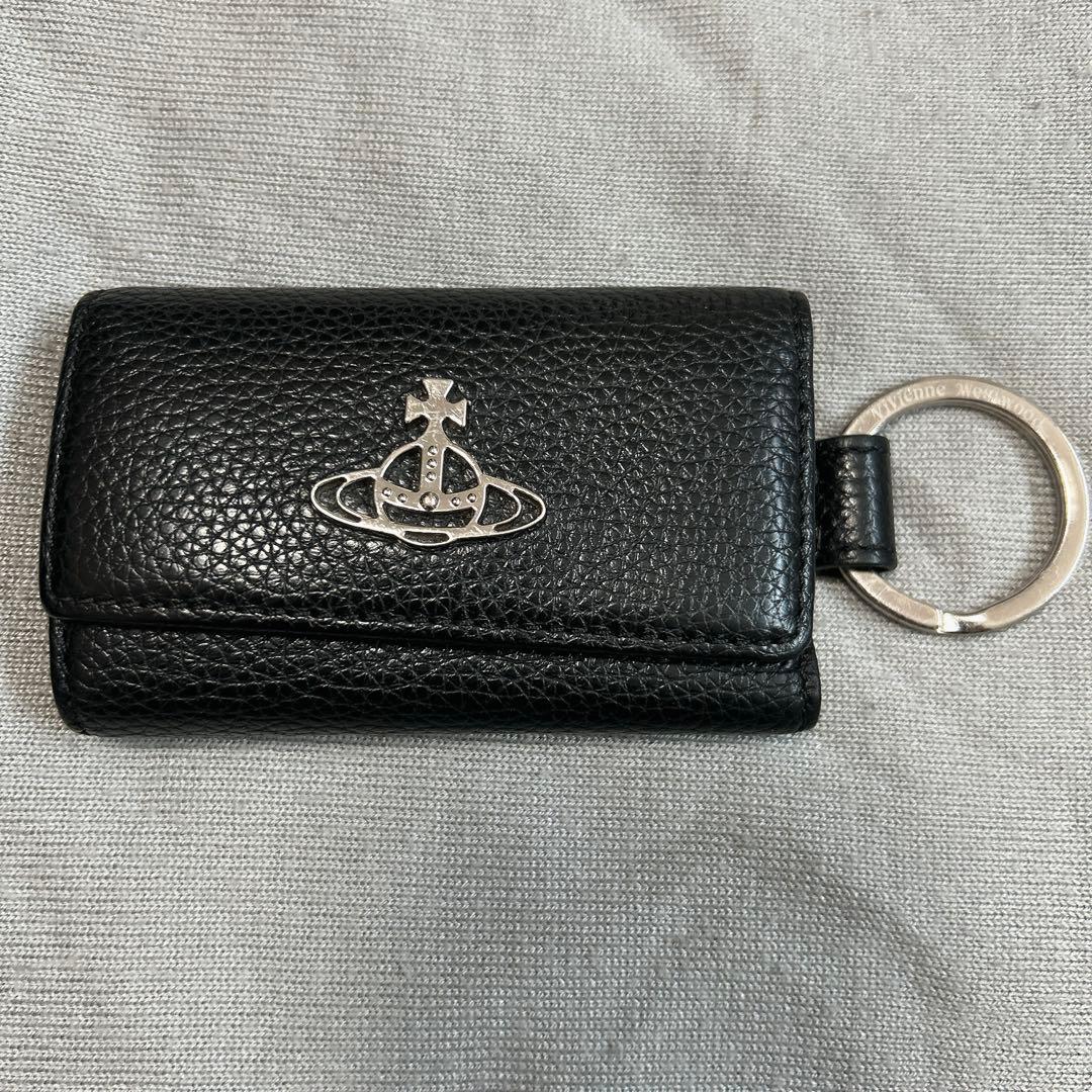 vivienne Westwood フラットオーブ キーケース レザー ブラック