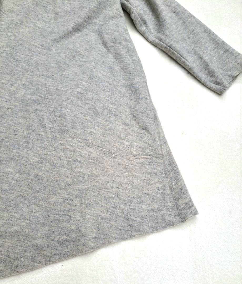 223　美品　ヨーガンレール　ウール100%コート　変形ハイネック M