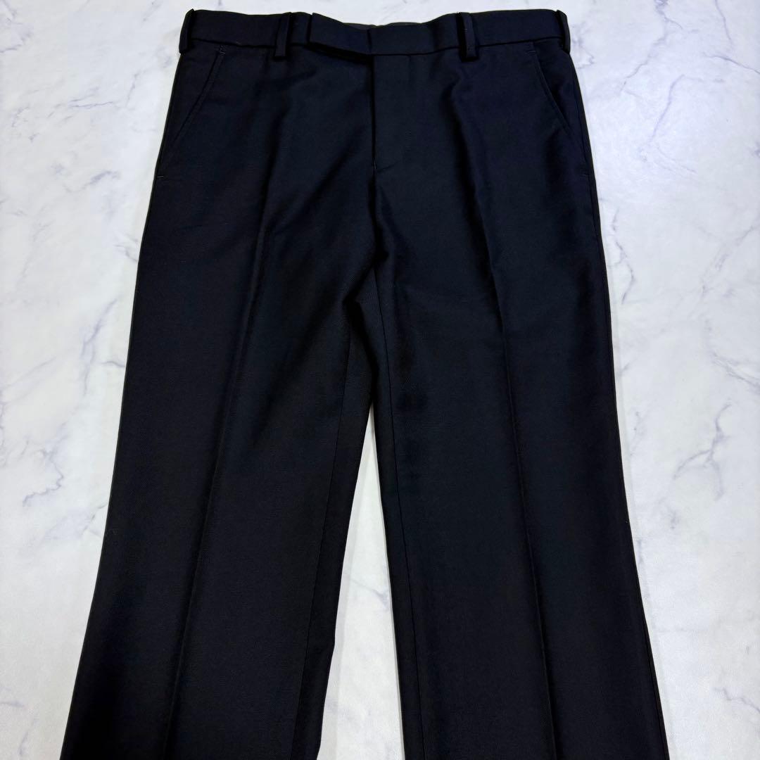 美品 ジョンローレンスサリバン セットアップ スーツ 36/34 黒 カシミア混