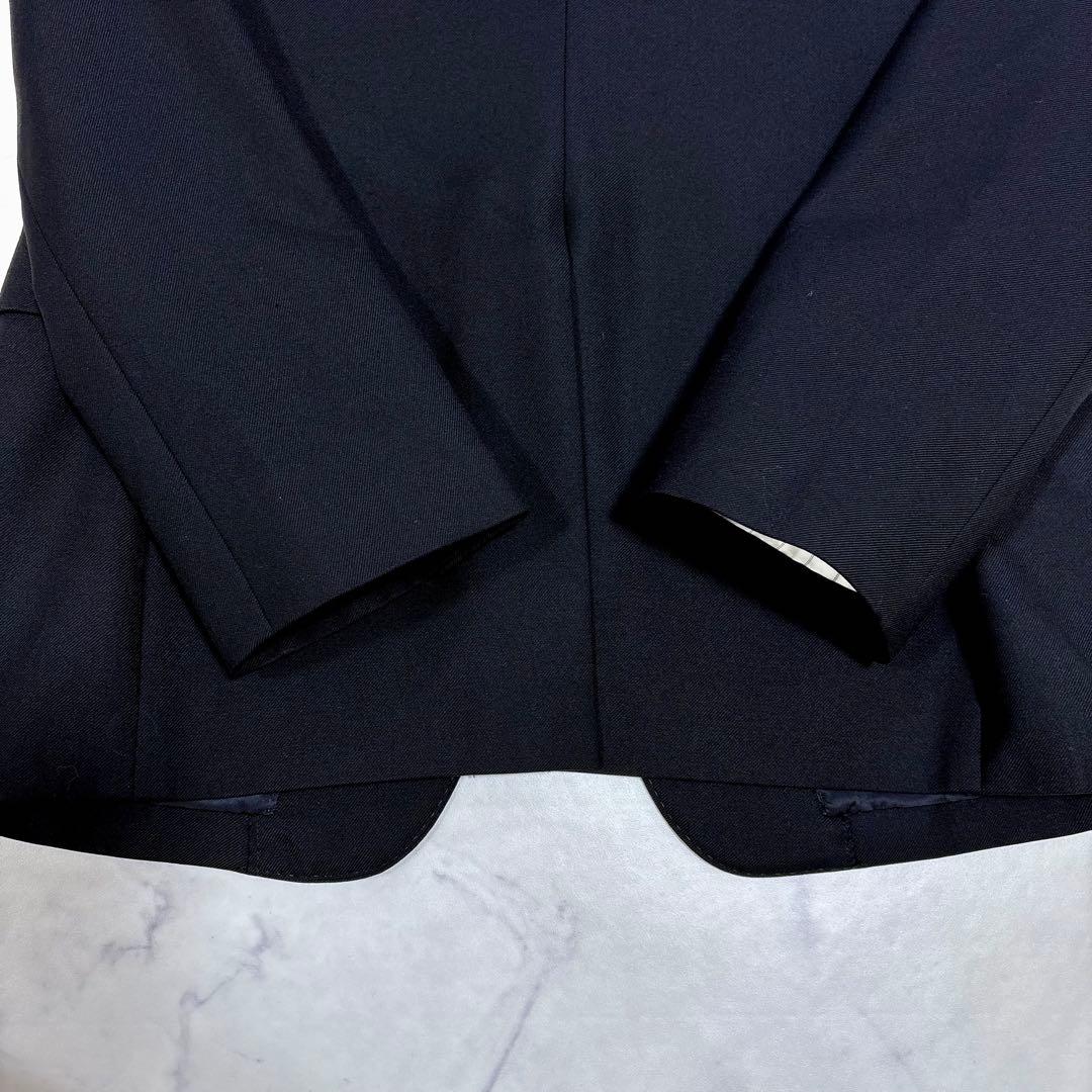 美品 ジョンローレンスサリバン セットアップ スーツ 36/34 黒 カシミア混