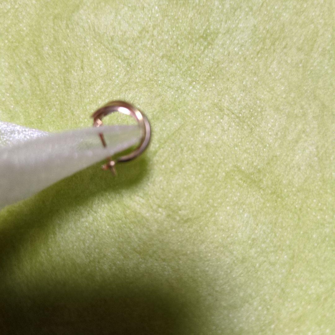 K18 コンビ ルーフピアス （片耳)