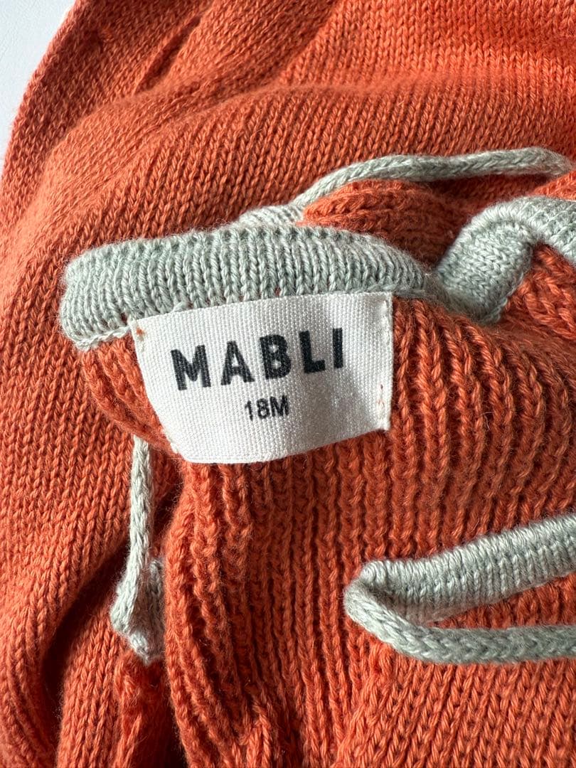 mabli ロンパース ボンネット セット 18m
