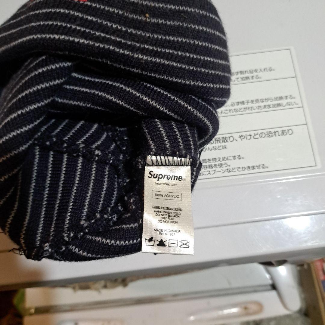 supreme stripe ストライプ beanie ビーニー ニット帽 11