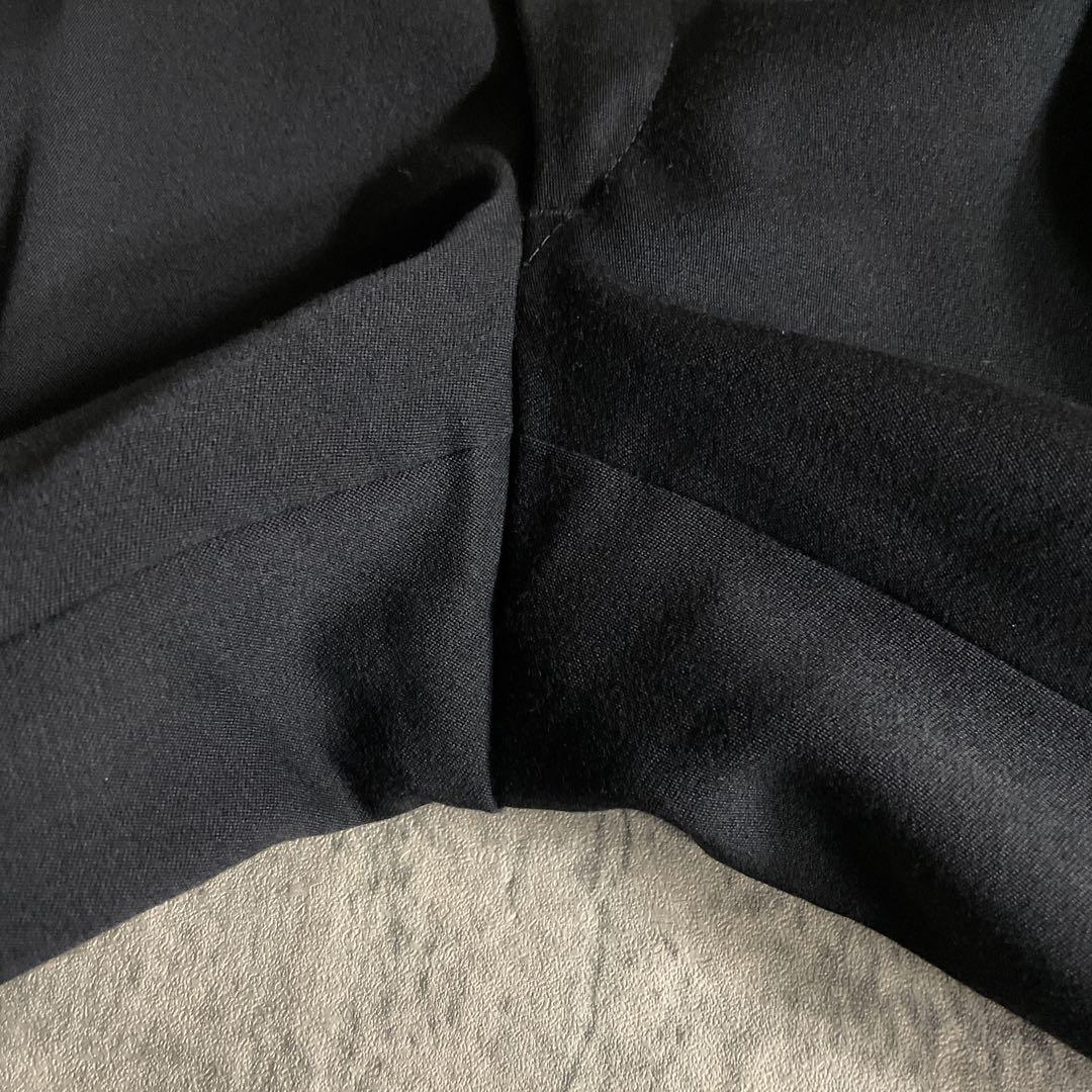 極美品 Apollo特注 極上ブラックウール ダブルスーツ 黒艶 セットアップ