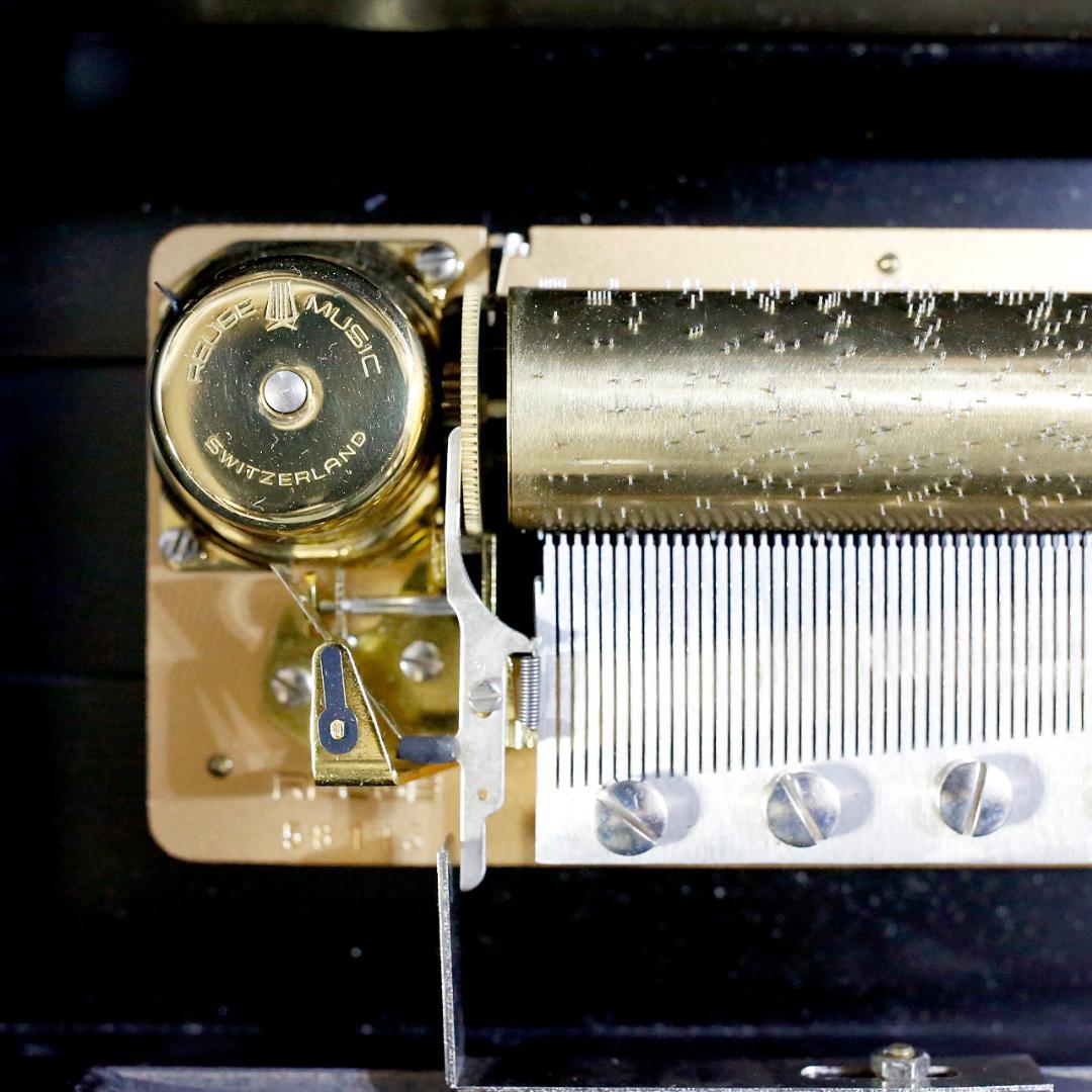 【美品】リュージュ 高級オルゴール ７２弁 アヴェマリア ３パート ローズウッド