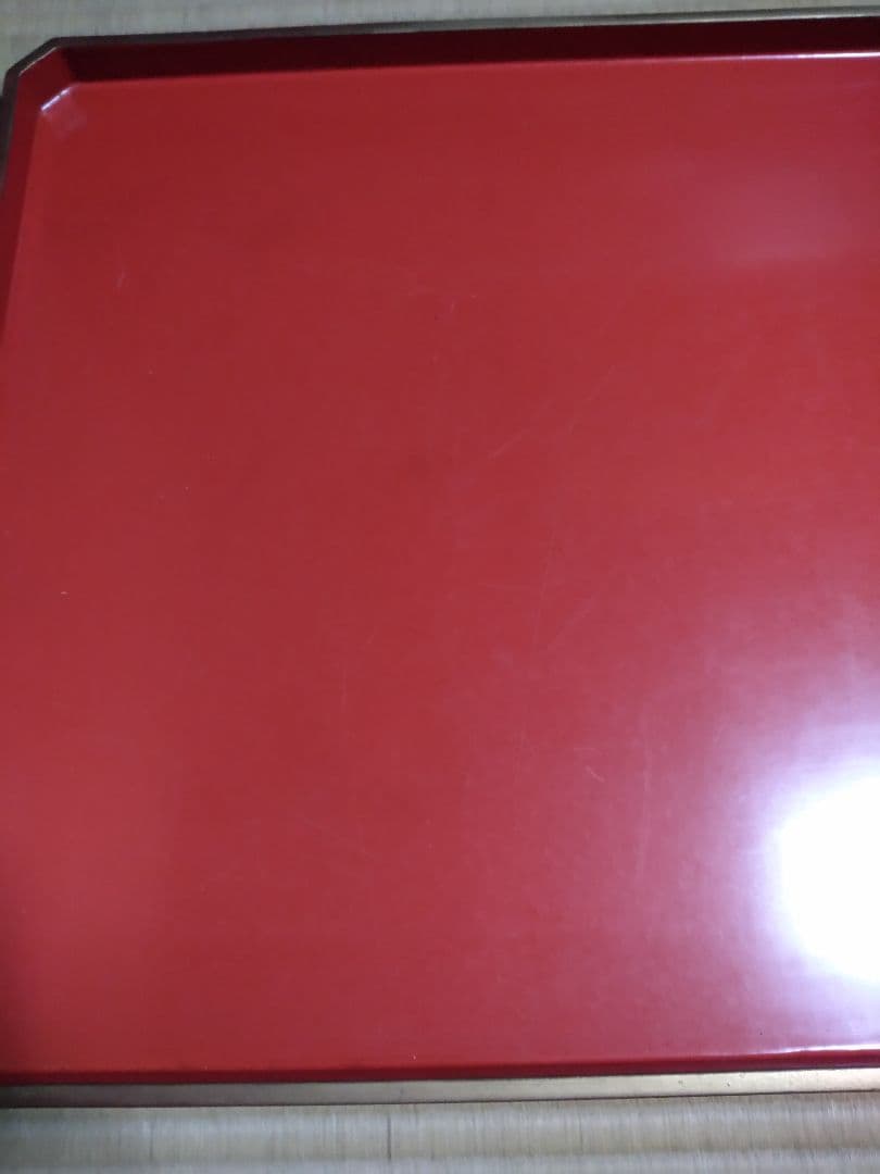 角膳　会席膳　朱色　木製　漆器　 大小2セットプラス大8膳