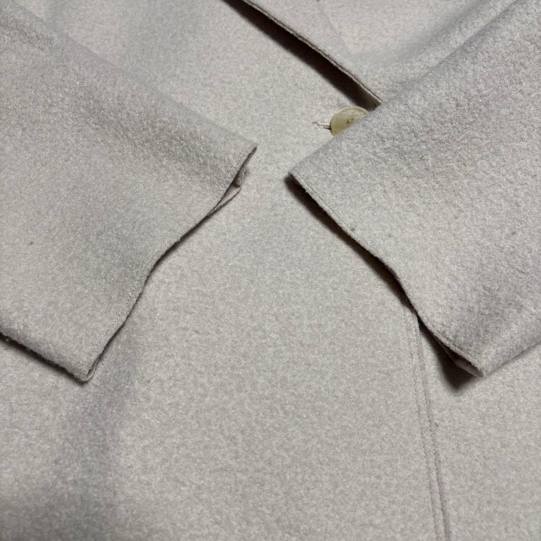 23区コンプレストパイル ライトアウター　ウール混紡 ジャケット 38ベージュ系