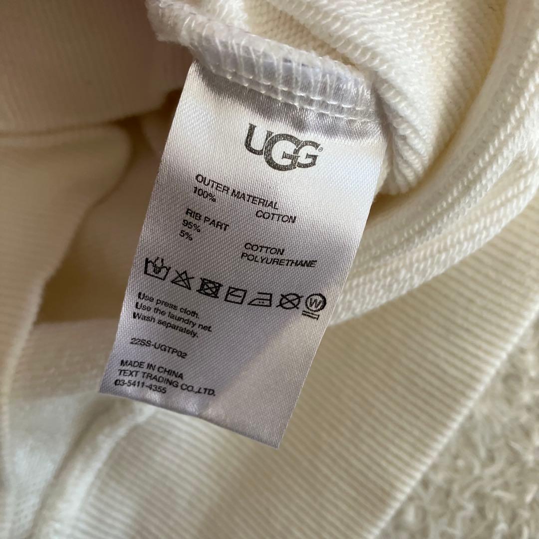 UGG アグー 刺繍 ロゴ クルーネック スウェット トレーナー L