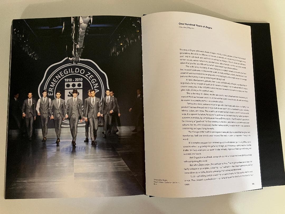 エルメネジルド・ゼニア 創業100周年記念本 公式写真資料集