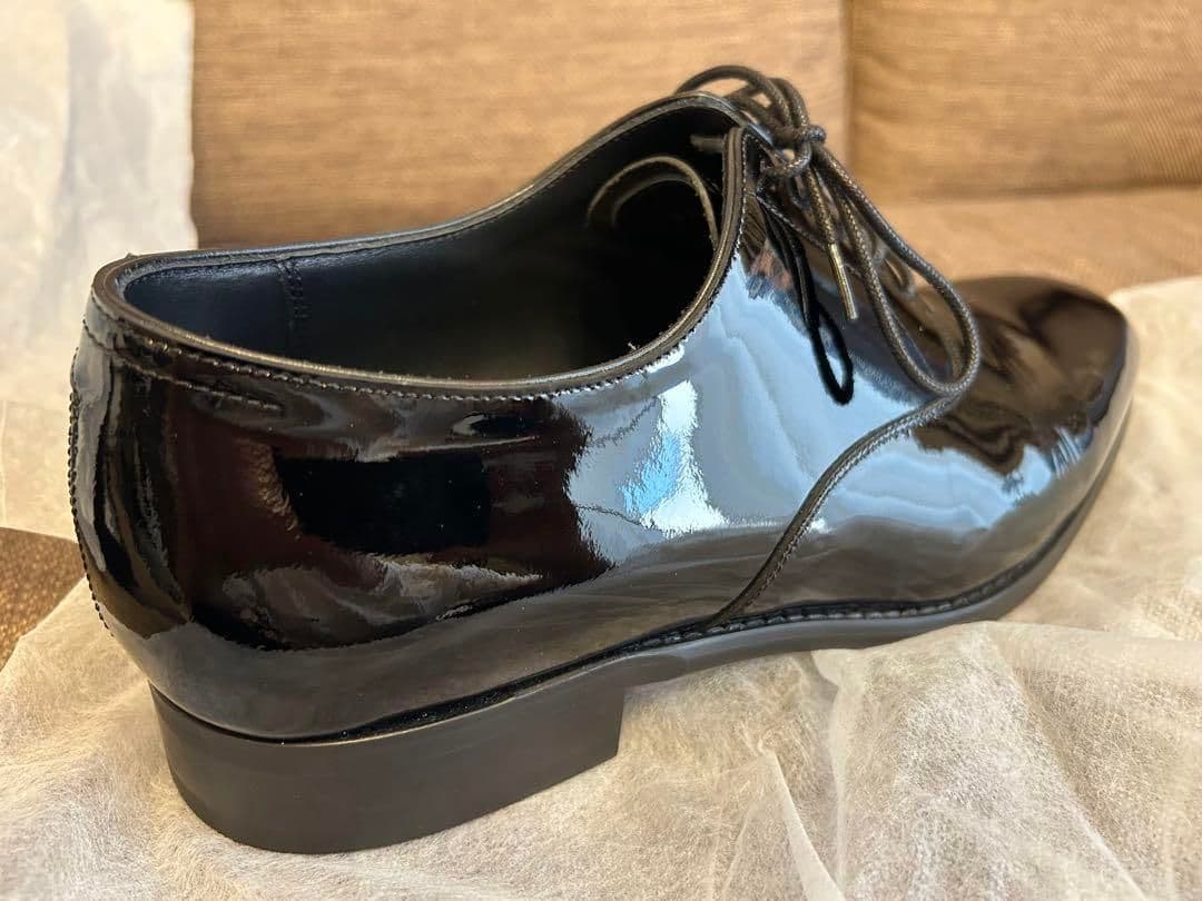 n*s様 エナメルシューズ サイズ7 新郎 革靴 トリートドレッシング
