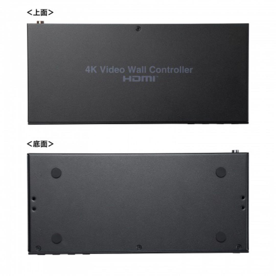サンワサプライ 4画面ビデオウォールコントローラ4K対応VGA-PHD4VWC