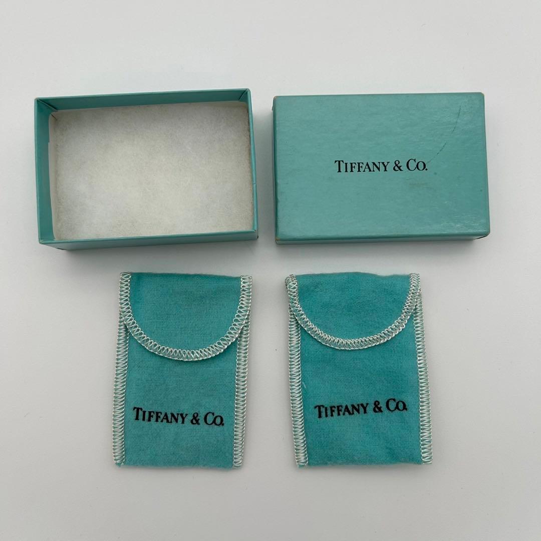 ★ティファニー★ タイタック カフリンクス 円柱型 K18 SV925 箱付き.