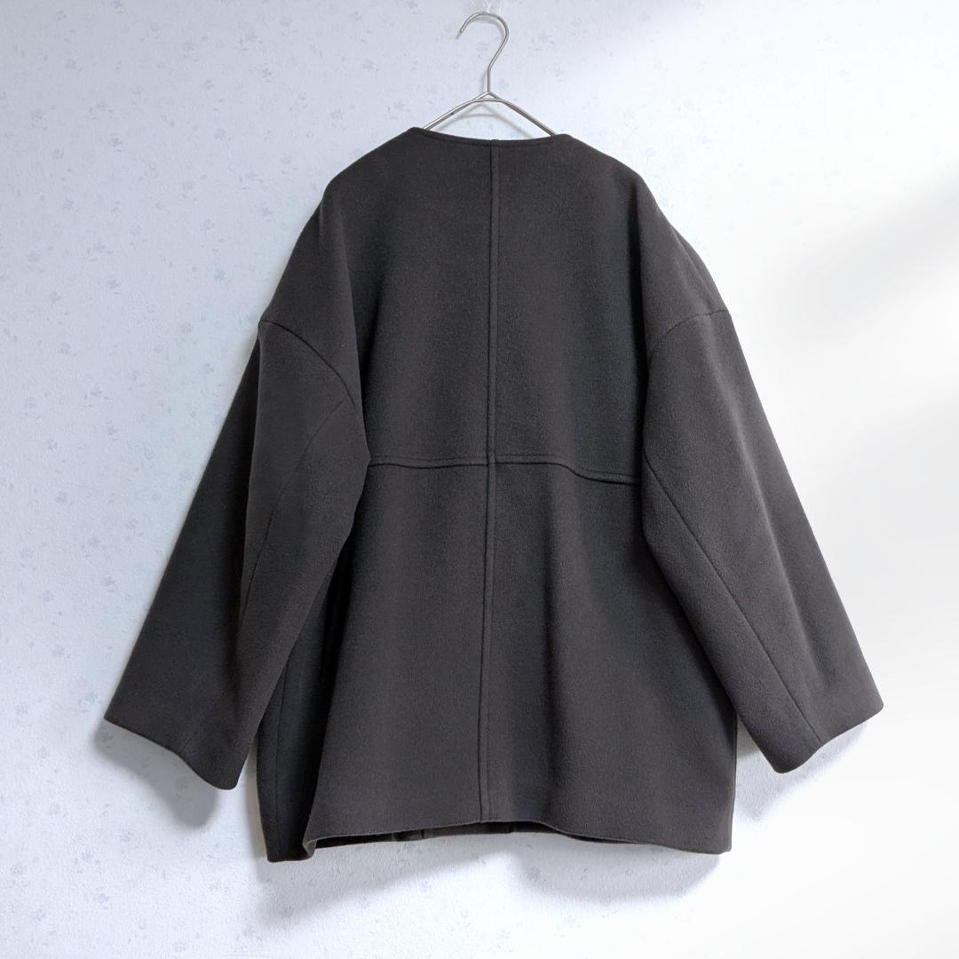 良品 ジャーナルスタンダード スーパー140ビーバーノーカラーショートコート