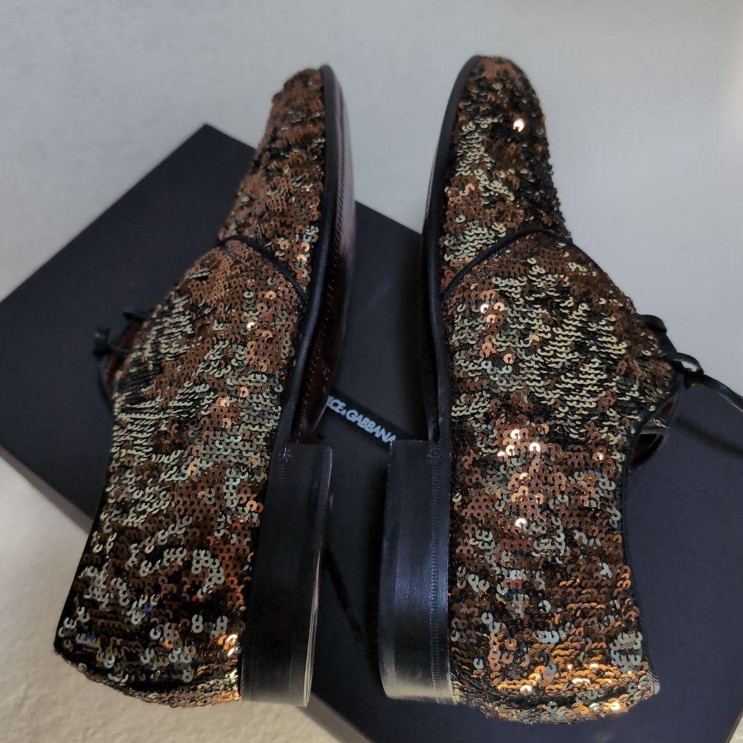 美品❀D＆G豪華絢爛❀スパンコールドレスレザーシューズ