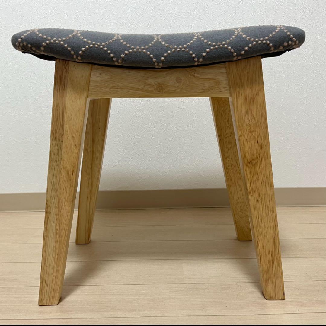 ミナペルホネン スツール タンバリン 太脚 【グレー/ブルー】 椅子 腰掛け