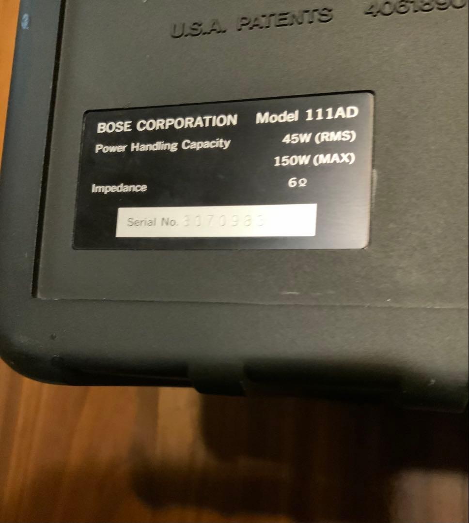 BOSE 111AD スピーカー 連番 （梱包済み 手続き迅速！）