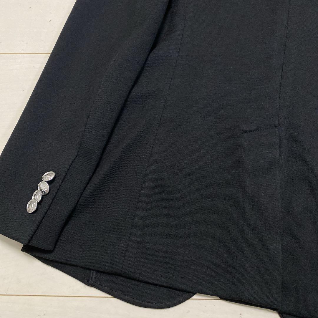 美品　ポロラルフローレン　レディース　ロゴクレストニットブレザー　ＸＳ　黒銀