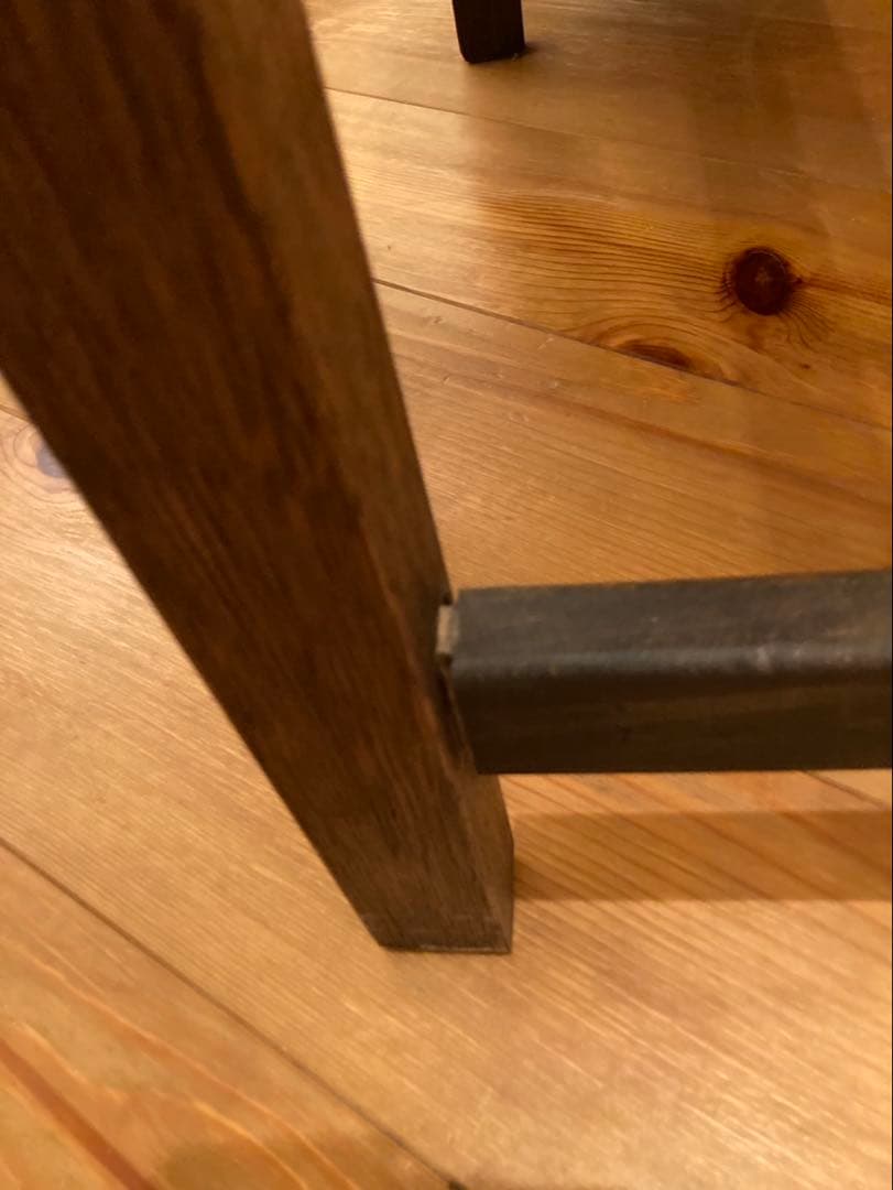 木製ダークブラウンデスク 引き出し6つ付き　アンティーク家具