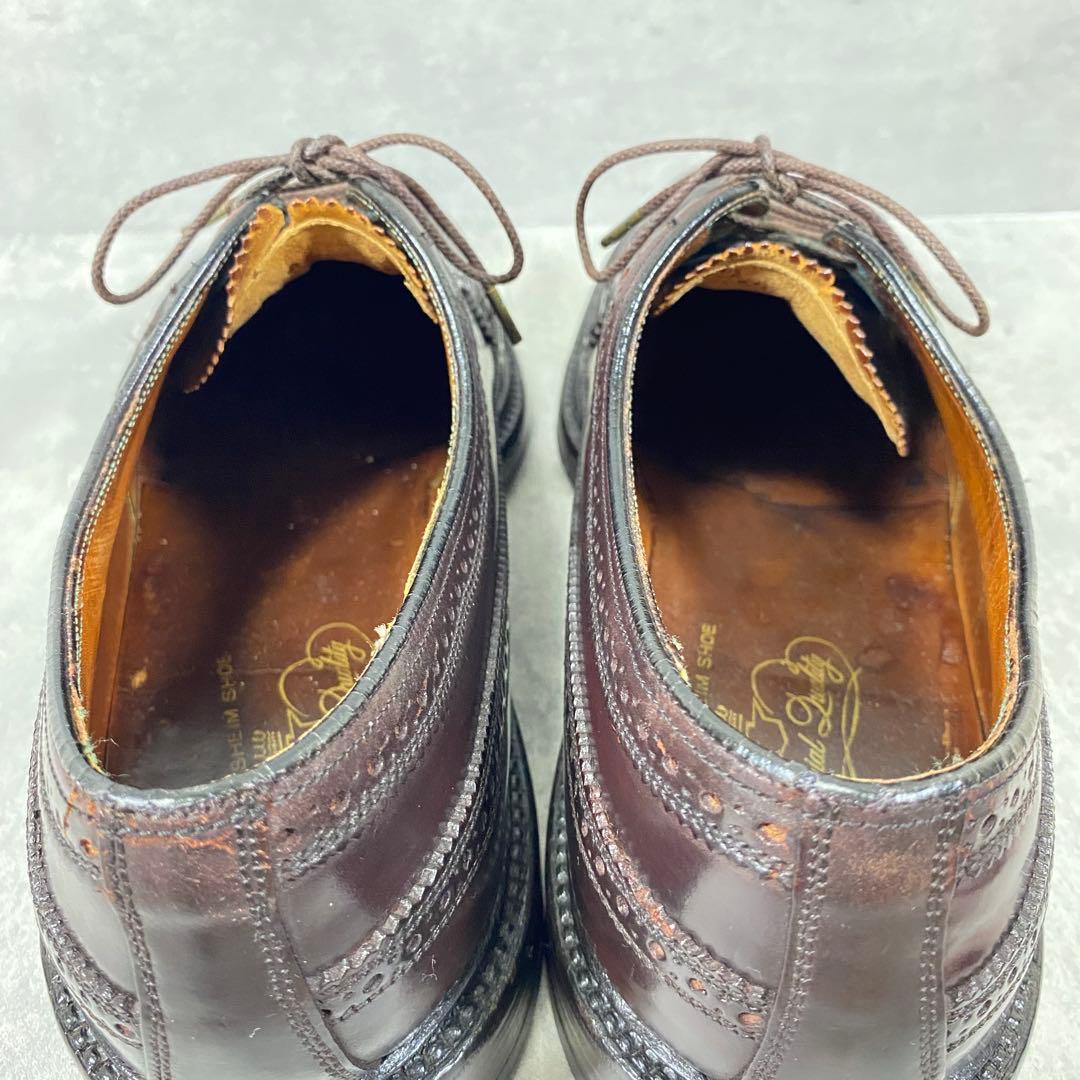 【70s】フローシャイム インペリアル コードバン ウイングチップ 27.5