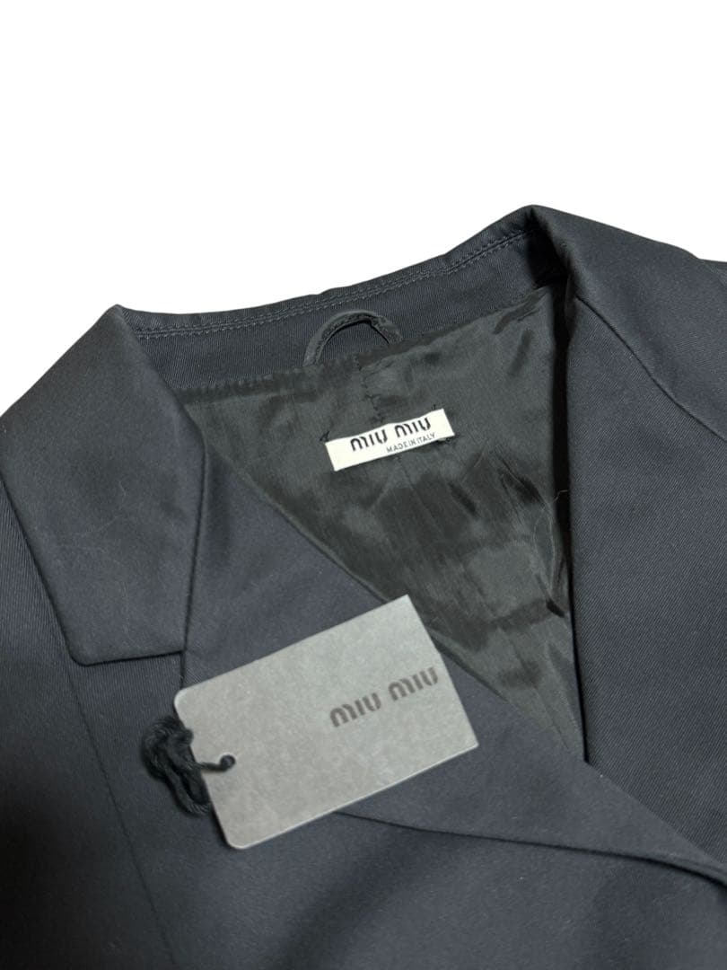 ジャケット・アウター MIU MIU GABARDINE SOFT COTTON JACKET