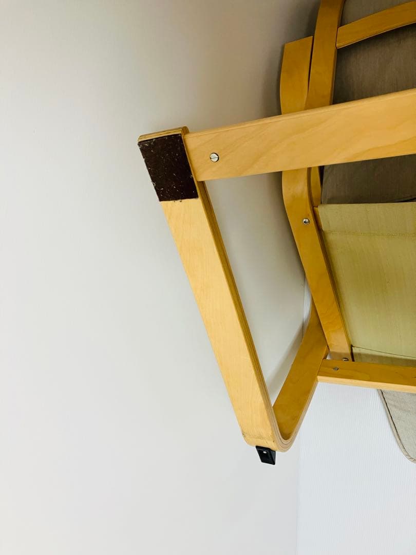 IKEA イケア POÄNG ポエング チェア＋オットマン セット 木製フレーム