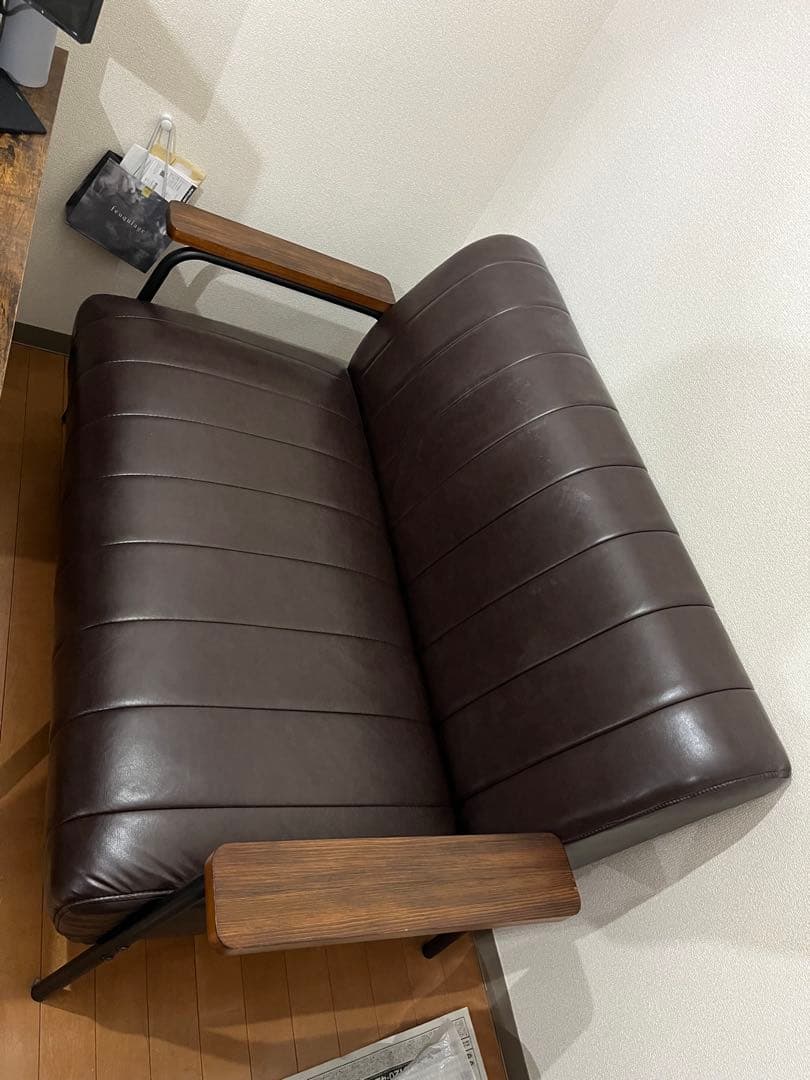 ニトリ　2人掛けソファ　合皮タイプ（Nシールド）　113411