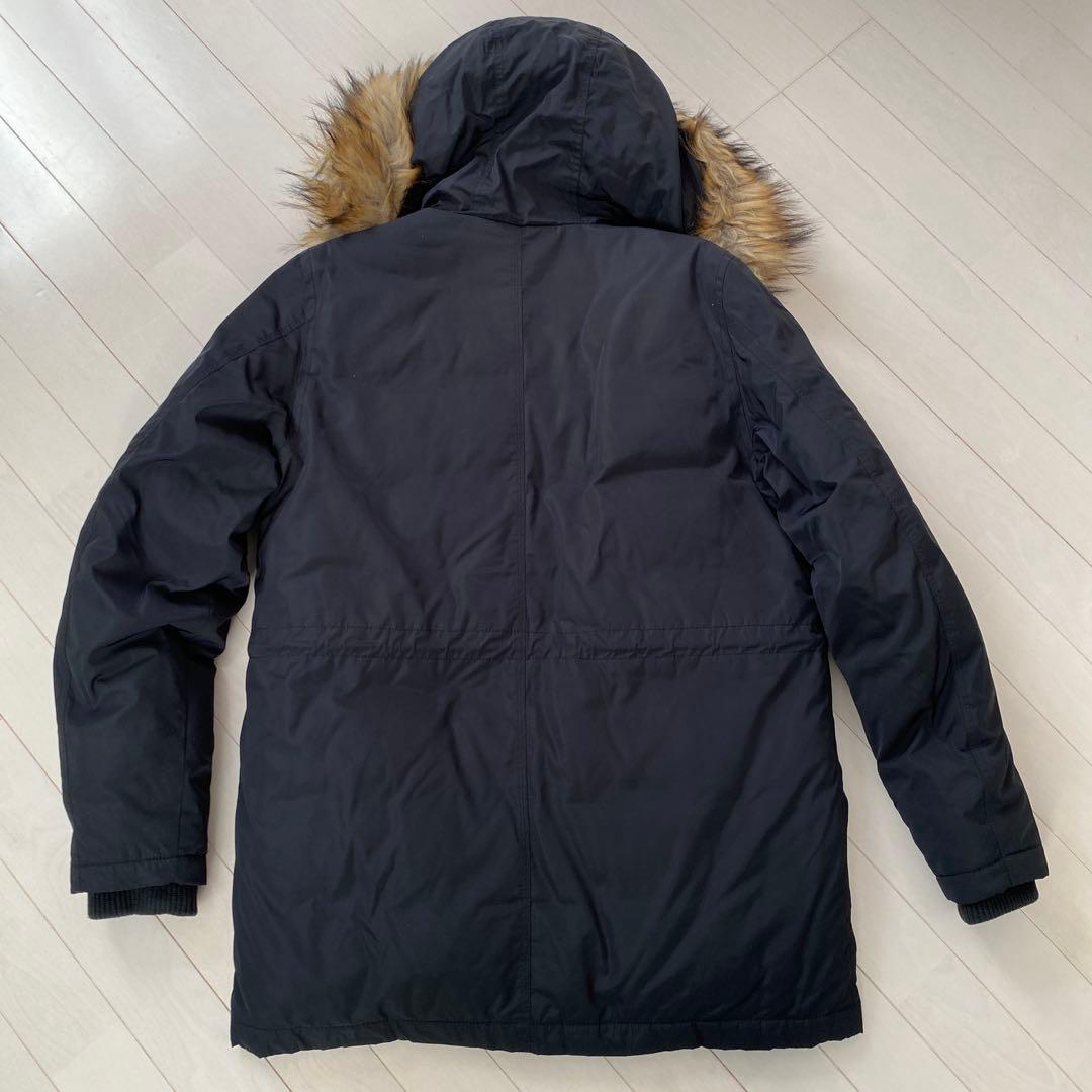 DIESEL N-3Bファー付きブラックモッズコート　メンズ